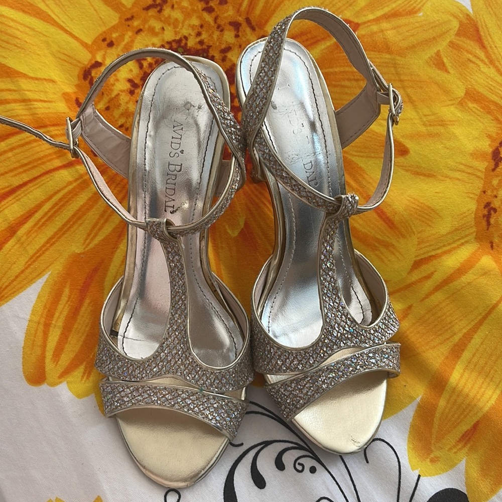 David’s bridal high heel shoes size7 - Picture 4 of 4